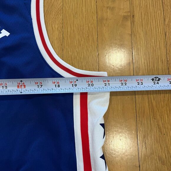 NEW Nike Philadelphia 76ers Seth Curry Swingman Jersey Blue Away Mens Size L NBA - Picture 8 of 9